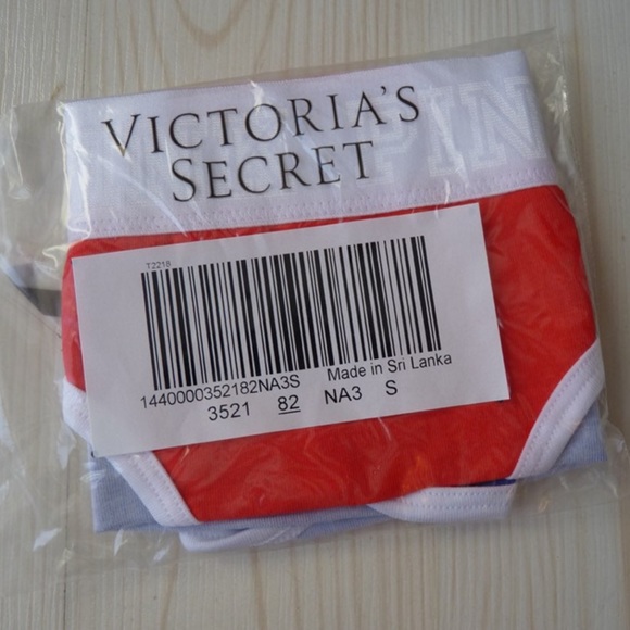 New Victoria’s Secret PINK Logo Curved Hipster - Small - Picture 2 of 2